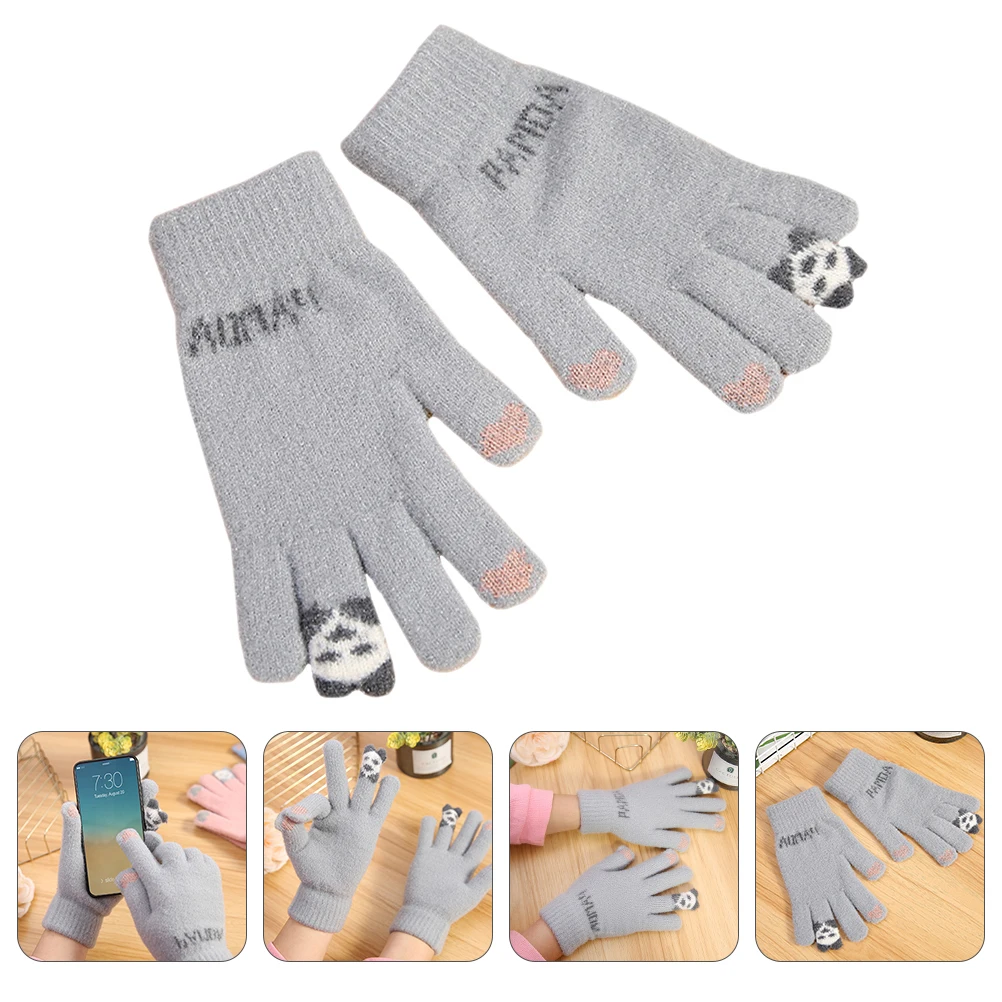 Screen Black Mitts Winter Cycling Gifts Soft Durable Knitting Gloves Compatible Smart Phone Tablet Women Gloves
Screen Black Mitts Winter Cycling Gifts Soft Durable Knitting Gloves Compatible Smart Phone Tablet Women Gloves