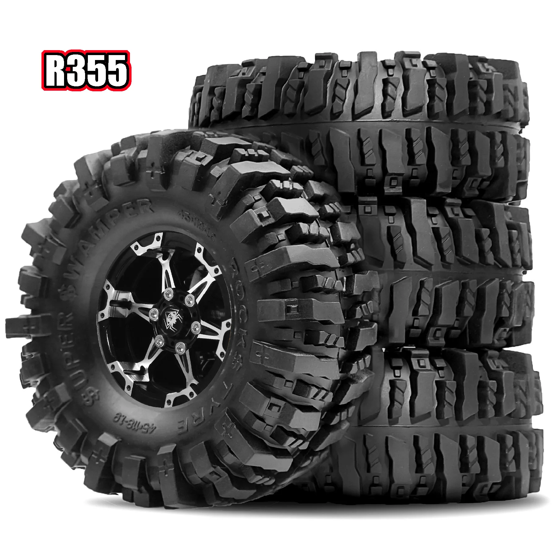 RED SOIDER 4Pcs 1.9 inch Rubber Tires Beadlock Wheels Rims Set for 1/10 RC Crawler Car Traxxas TRX4 RC4WD D90 Axial SCX10 II MST
RED SOIDER 4Pcs 1.9 inch Rubber Tires Beadlock Wheels Rims Set for 1/10 RC Crawler Car Traxxas TRX4 RC4WD D90 Axial SCX10 II MST
