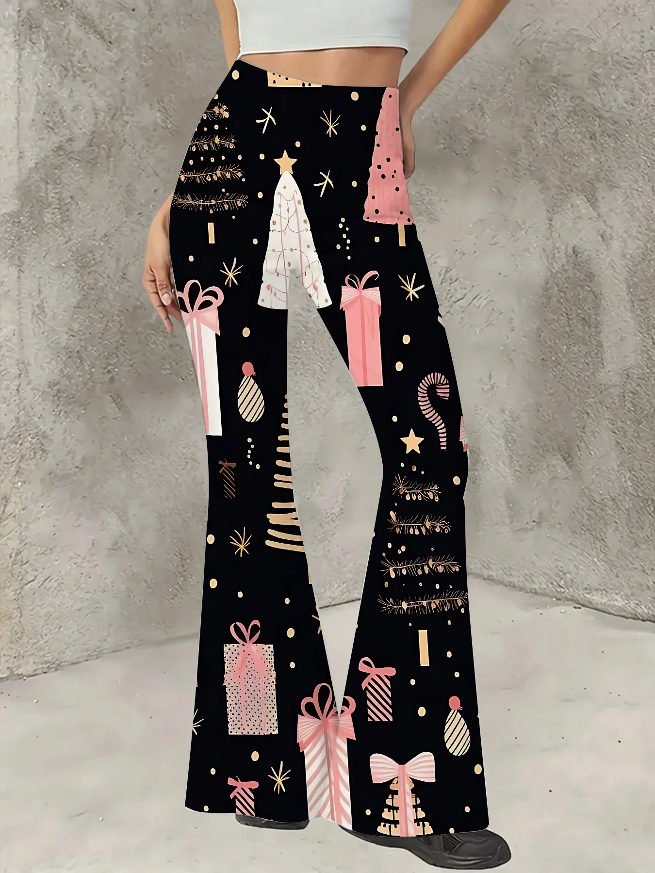 Korean Style Printed Flare Pants Women High Waist Slim Fit Bell Bottom Leggings
Korean Style Printed Flare Pants Women High Waist Slim Fit Bell Bottom Leggings