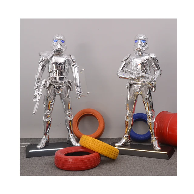 #¥Hot Sale Custom TV Movie Character Sculpture Spot Stormtrooper Figures Fiberglass Electroplating Stormtrooper Sculpture
#¥Hot Sale Custom TV Movie Character Sculpture Spot Stormtrooper Figures Fiberglass Electroplating Stormtrooper Sculpture