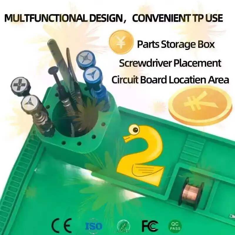 Heat-Resistant Silicone Mat for Electronics Work High-Temperature Operations Enhancing Workspace Efficiency and Organization
Heat-Resistant Silicone Mat for Electronics Work High-Temperature Operations Enhancing Workspace Efficiency and Organization