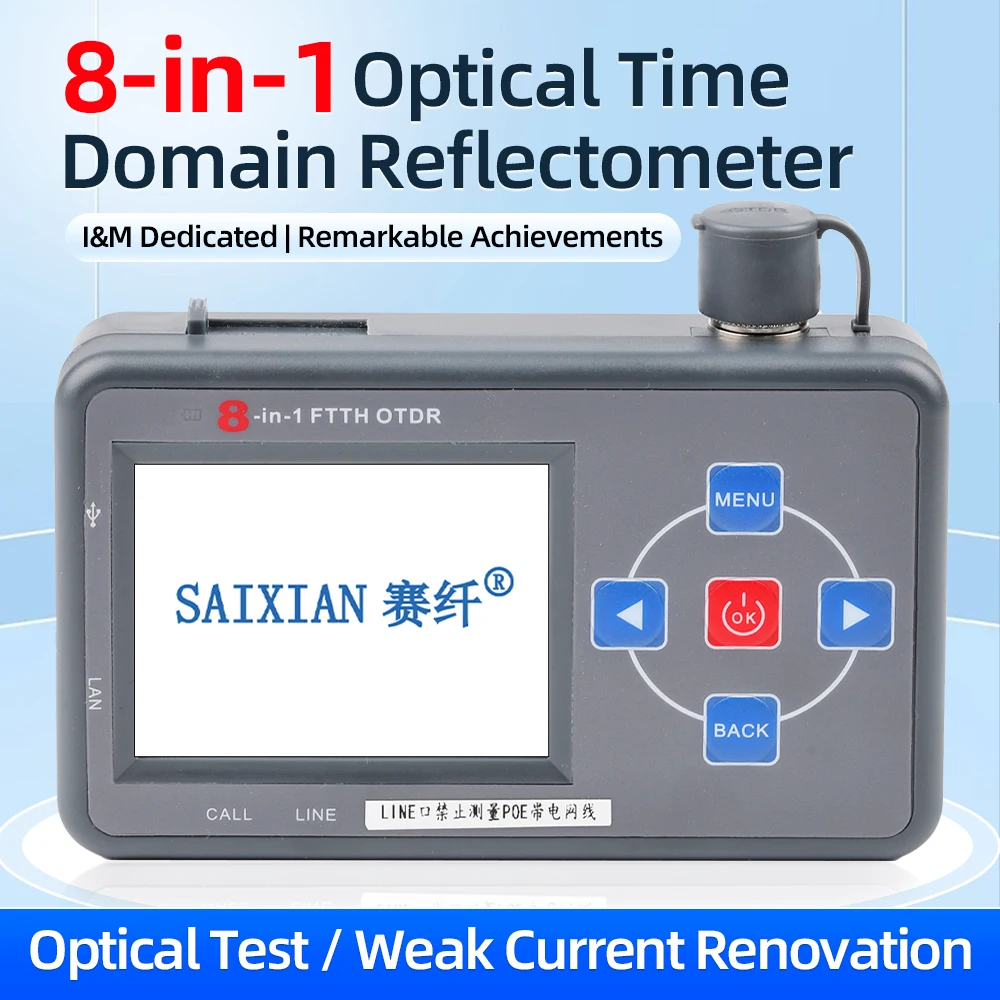 SAIVXIAN 8-в-1 оптический рефлектометр во временной области, оптоволоконный тестер, точка разрыва неисправностей, высокоточный оптоволоконный локатор неисправностей
SAIVXIAN 8-в-1 оптический рефлектометр во временной области, оптоволоконный тестер, точка разрыва неисправностей, высокоточный оптоволоконный локатор неисправностей