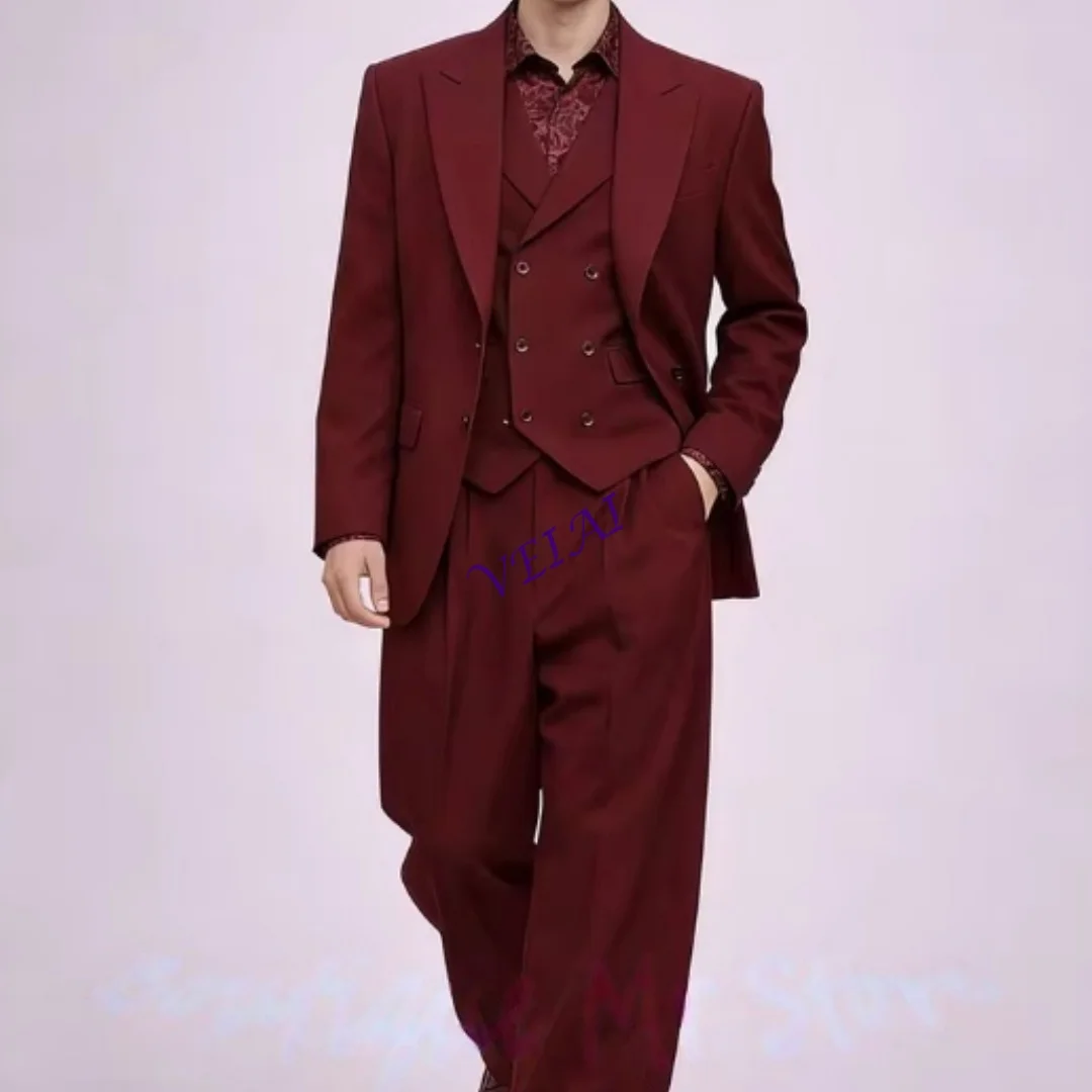 CustomizedBurgundy Wide Leg 3-Piece Pants Set Formal Men’s Suits and Separates Vintage Jacket+Vest+Trousers for Prom & Wedding P
CustomizedBurgundy Wide Leg 3-Piece Pants Set Formal Men’s Suits and Separates Vintage Jacket+Vest+Trousers for Prom & Wedding P