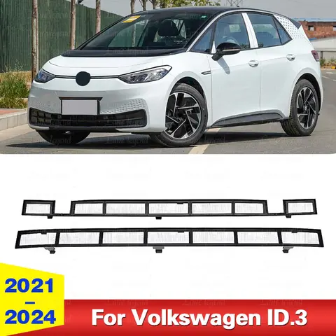 Car Styling Insect Screen Front Racing Grille Insert Anti Bug Net For Volkswagen ID.3 ID 3 ID3 2021-2024 External Accessories