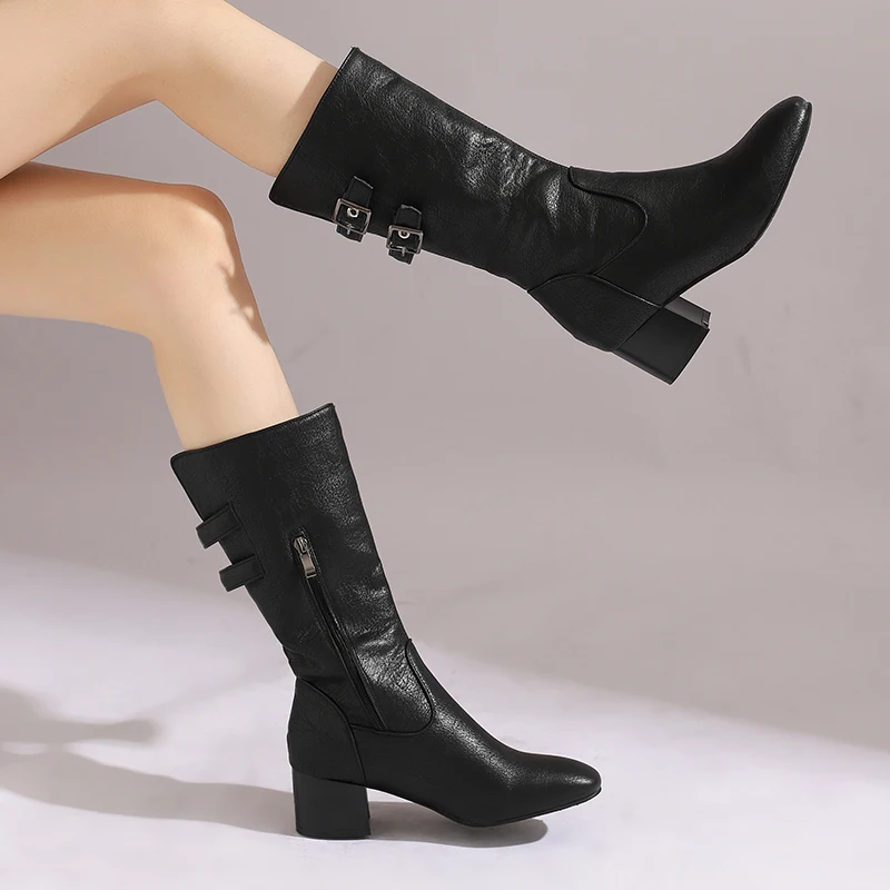 Boots Thick Heel Square Toe Western Cowboy Boots for Women 2024 Autumn and Winter New High Boots Thin Boots Long Boots Extra Large Size 50
Boots Thick Heel Square Toe Western Cowboy Boots for Women 2024 Autumn and Winter New High Boots Thin Boots Long Boots Extra Large Size 50