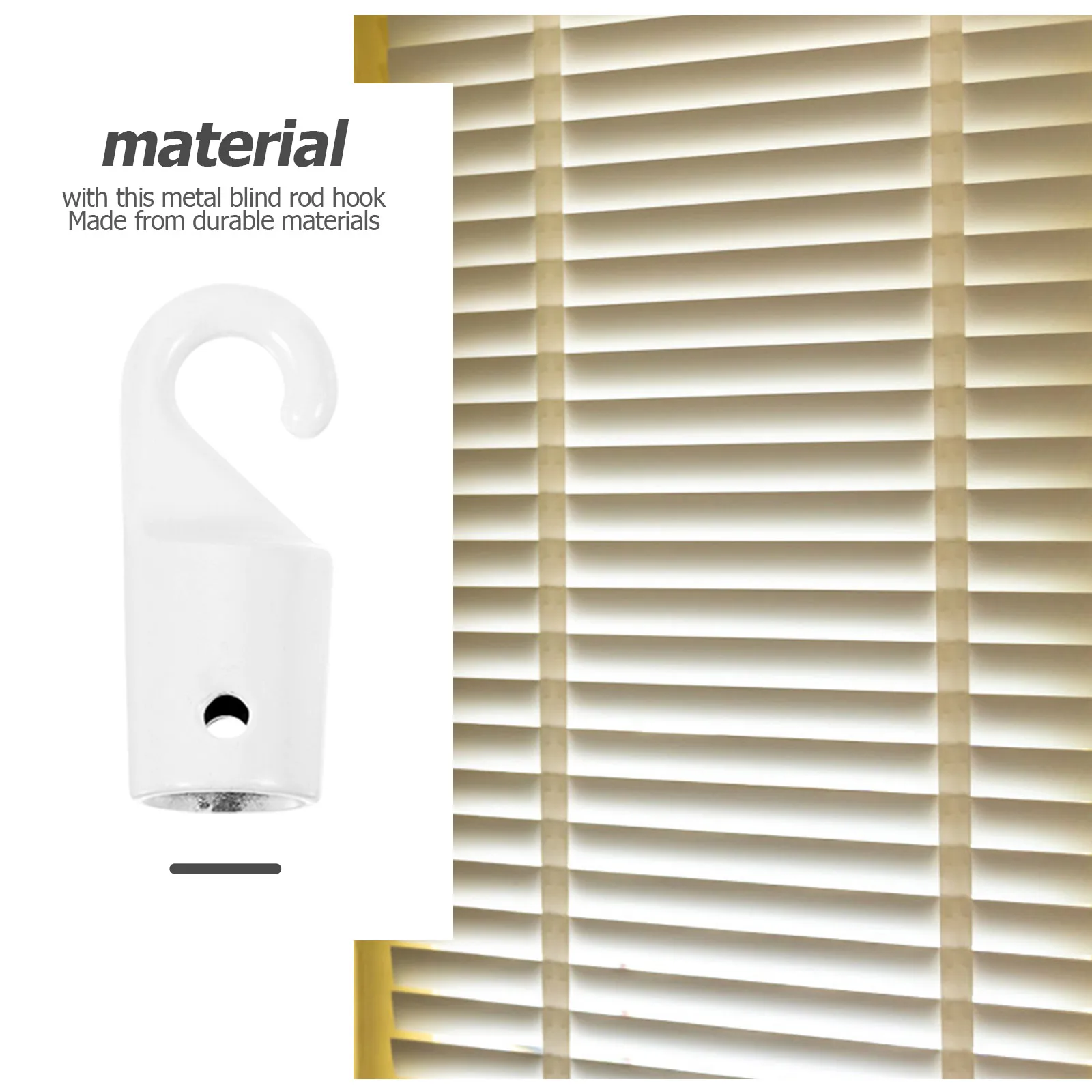 4Pcs Curtain Hooks Metal Blind Wand Hook Tip Replacement Upgraded Design for Blinds Hardware Long Life Performance
4Pcs Curtain Hooks Metal Blind Wand Hook Tip Replacement Upgraded Design for Blinds Hardware Long Life Performance