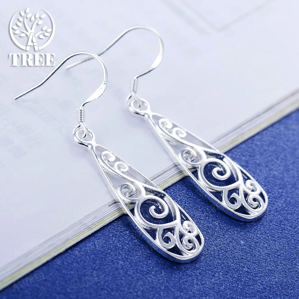 Charms 925 Sterling Silver Pretty drop shape Earrings for Women Christmas Gifts fashion wedding party noble Jewelry
Charms 925 Sterling Silver Pretty drop shape Earrings for Women Christmas Gifts fashion wedding party noble Jewelry