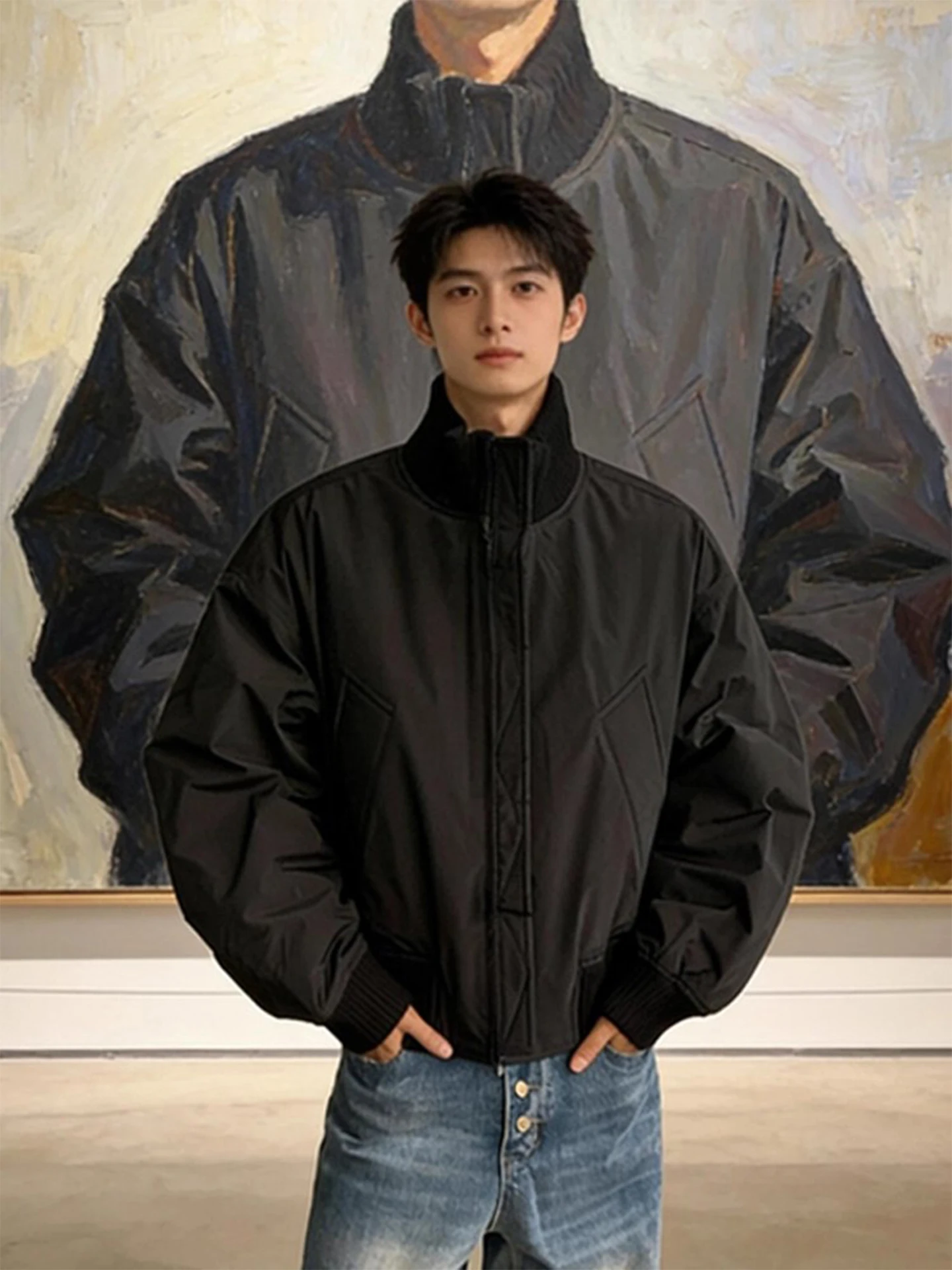 Мужская зимняя хлопковая куртка Bla ort Flight Jaet, утепленная, не пышная, с воротником-стойкой, молодежная, в американском стиле...
Мужская зимняя хлопковая куртка Bla ort Flight Jaet, утепленная, не пышная, с воротником-стойкой, молодежная, в американском стиле...