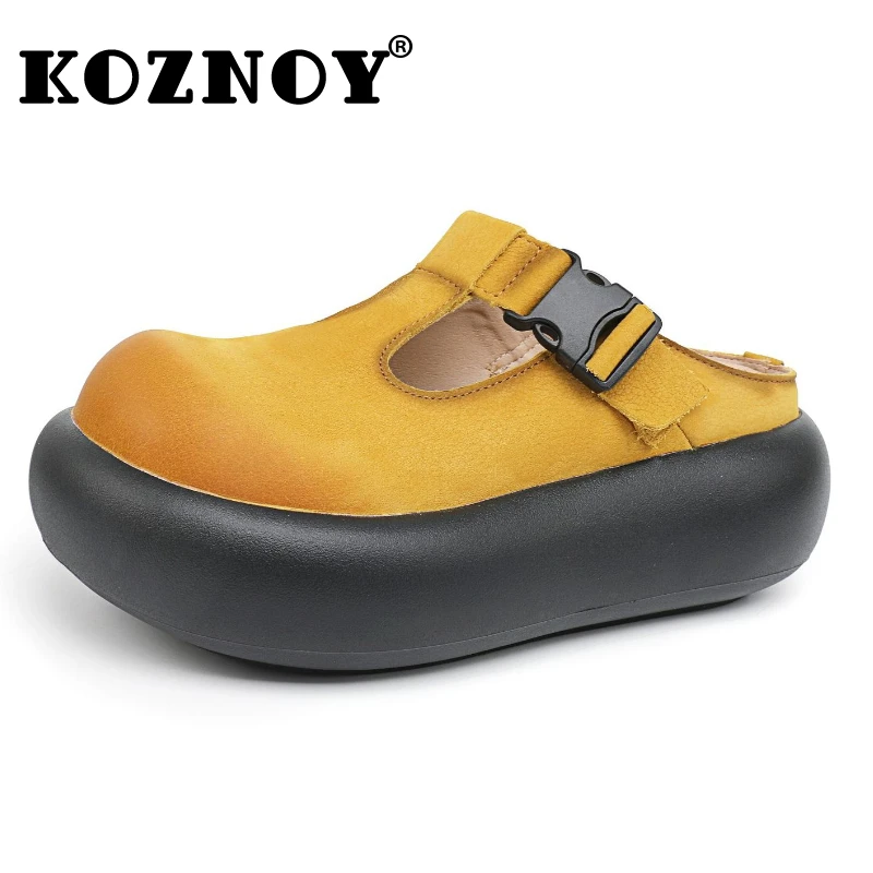 Koznoy 5cm Cow Genuine Leather Platform Wedge Slippers Fashion Flats Sandals Ladies Summer Slipper Comfy Ethnic Women Shoes
Koznoy 5cm Cow Genuine Leather Platform Wedge Slippers Fashion Flats Sandals Ladies Summer Slipper Comfy Ethnic Women Shoes