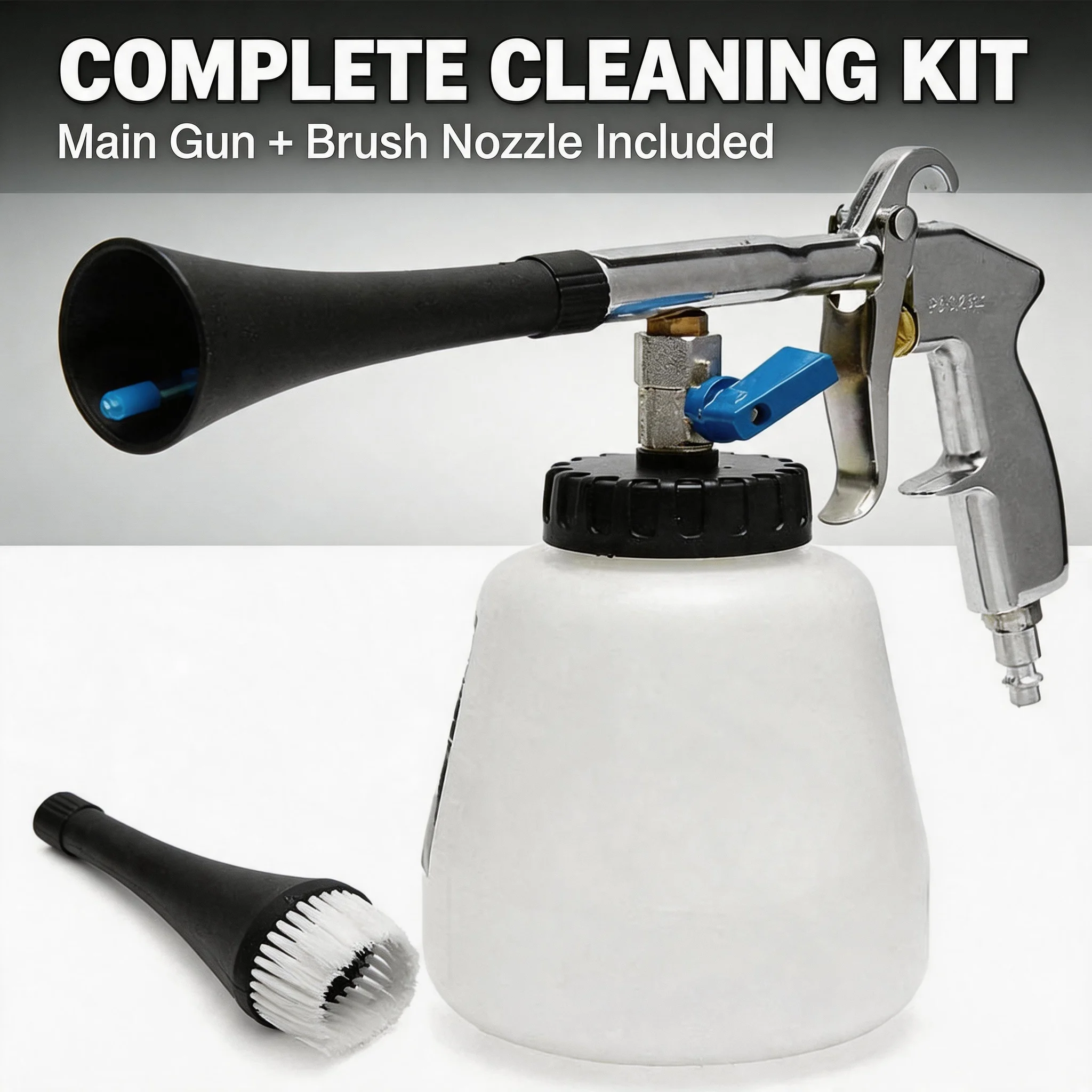 Professional Auto Detailing Pneumatic Tornado Car Interior Cleaning Gun Cyclone Dust Blower High Pressure Air Duster with Brush
Professional Auto Detailing Pneumatic Tornado Car Interior Cleaning Gun Cyclone Dust Blower High Pressure Air Duster with Brush