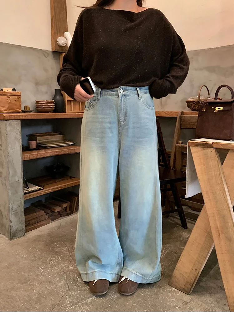 Женские свободные джинсы прямого кроя Lin Da Hui больших размеров с высокой талией, средней эластичностью, из денима, осенняя мода, большие размеры
Женские свободные джинсы прямого кроя Lin Da Hui больших размеров с высокой талией, средней эластичностью, из денима, осенняя мода, большие размеры