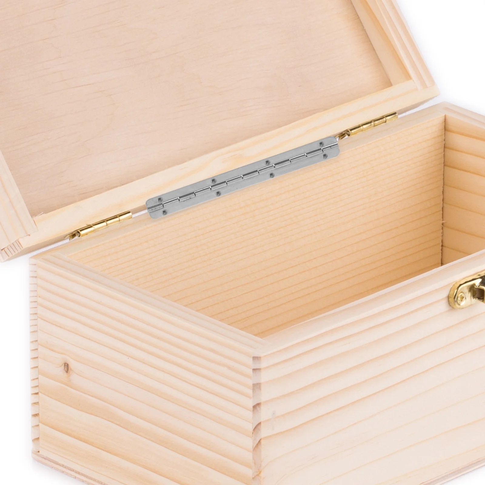 6Pcs Jewelry Box Hinges Long Metal Hinges for Wooden Case Cabinet DIY Craft Projects Smooth Safety Edges Decorative Box Fittings
6Pcs Jewelry Box Hinges Long Metal Hinges for Wooden Case Cabinet DIY Craft Projects Smooth Safety Edges Decorative Box Fittings