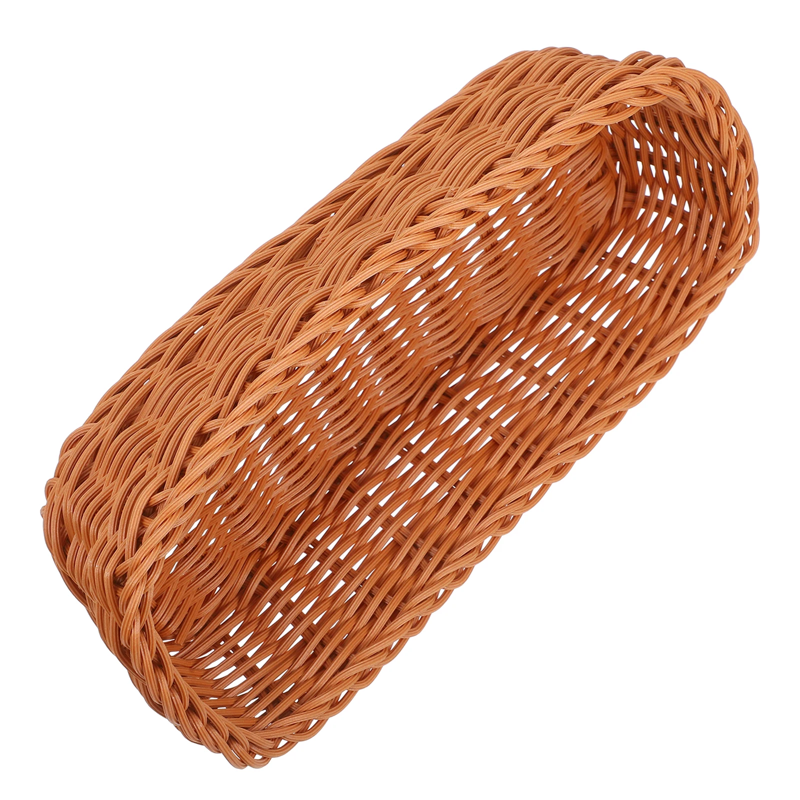 Plastic Rattan Woven Knife Fork Chopsticks Storage Basket Small Size Lightweight PP Material Tableware Holder
Plastic Rattan Woven Knife Fork Chopsticks Storage Basket Small Size Lightweight PP Material Tableware Holder