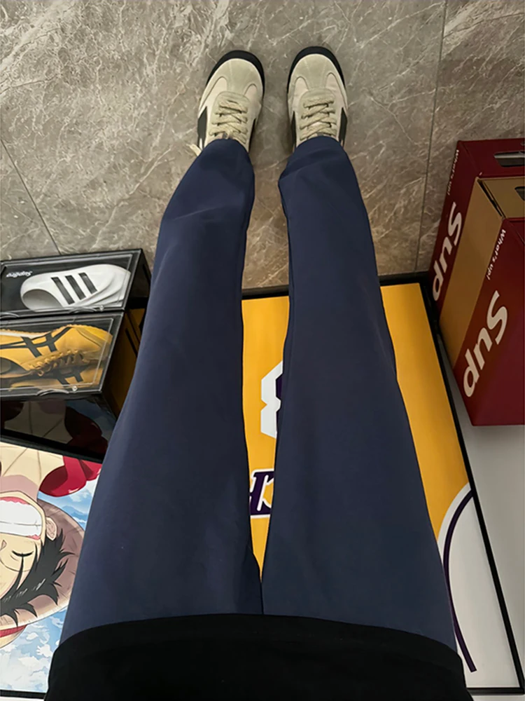 Мужские брюки Slim Fit American Spor прямого кроя в королевском синем цвете, осенние, Cleanfit, струящиеся, с высокой талией, повседневные
Мужские брюки Slim Fit American Spor прямого кроя в королевском синем цвете, осенние, Cleanfit, струящиеся, с высокой талией, повседневные