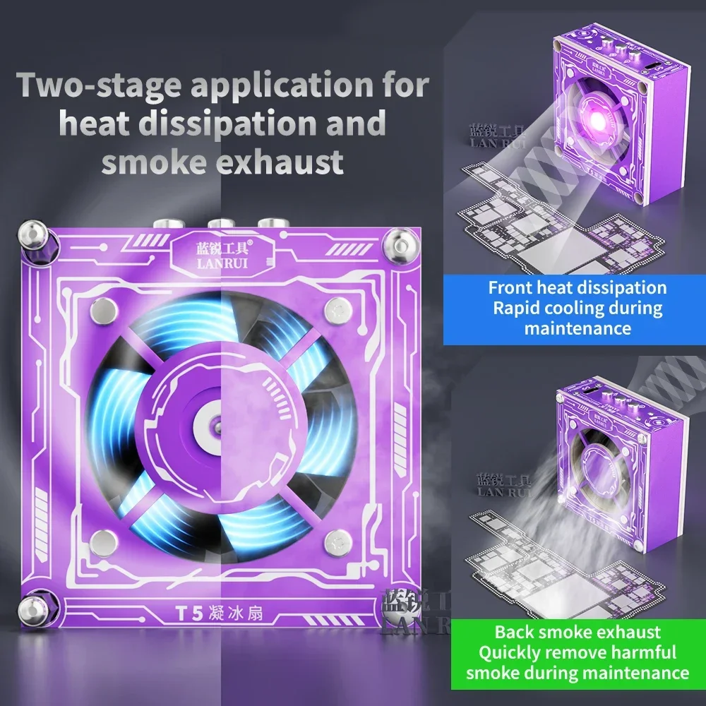 Lanrui T5 UV Lamp Cooling Fan for Mobile Phones Repair 3W Curing & Heat Dissipation 3-Speed Adjustable with PD Fast Charge Tools
Lanrui T5 UV Lamp Cooling Fan for Mobile Phones Repair 3W Curing & Heat Dissipation 3-Speed Adjustable with PD Fast Charge Tools