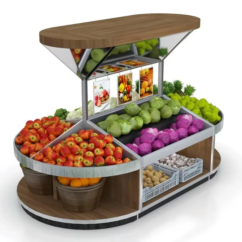 Supermarket Luxury Grocery Store Fruit and Vegetable Display Rack Station
Supermarket Luxury Grocery Store Fruit and Vegetable Display Rack Station