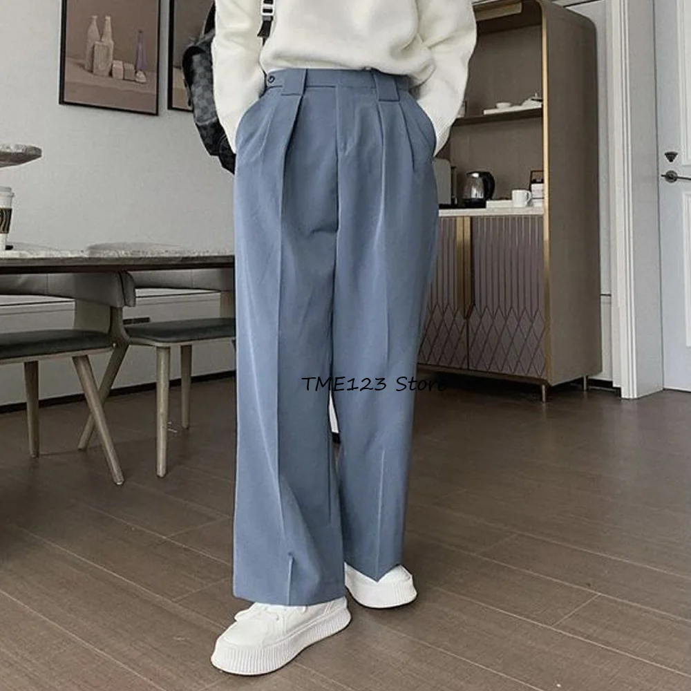 Straight Pants for Man Trousers Classic Men's Pants Solid Color Polyester Fiber Casual Work Trouser Tailoring Clothing
Straight Pants for Man Trousers Classic Men's Pants Solid Color Polyester Fiber Casual Work Trouser Tailoring Clothing