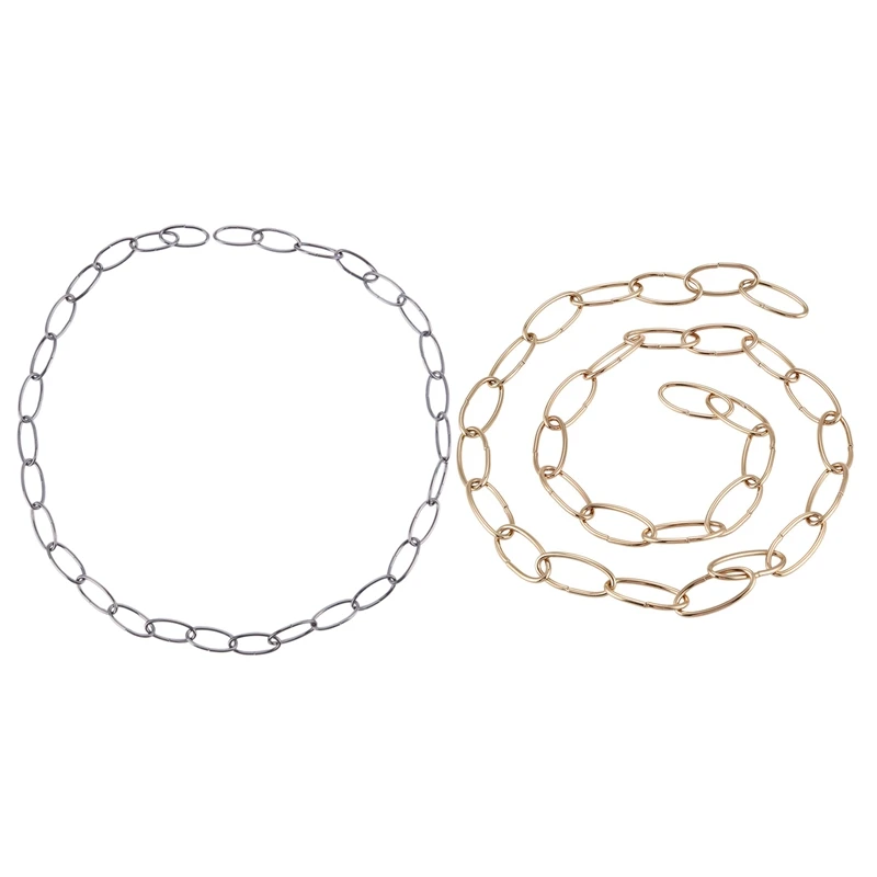 2X 1M Heavy Duty Chain For Vintage Chandelier Hanging Lamp,Pearl Black & French Gold
2X 1M Heavy Duty Chain For Vintage Chandelier Hanging Lamp,Pearl Black & French Gold