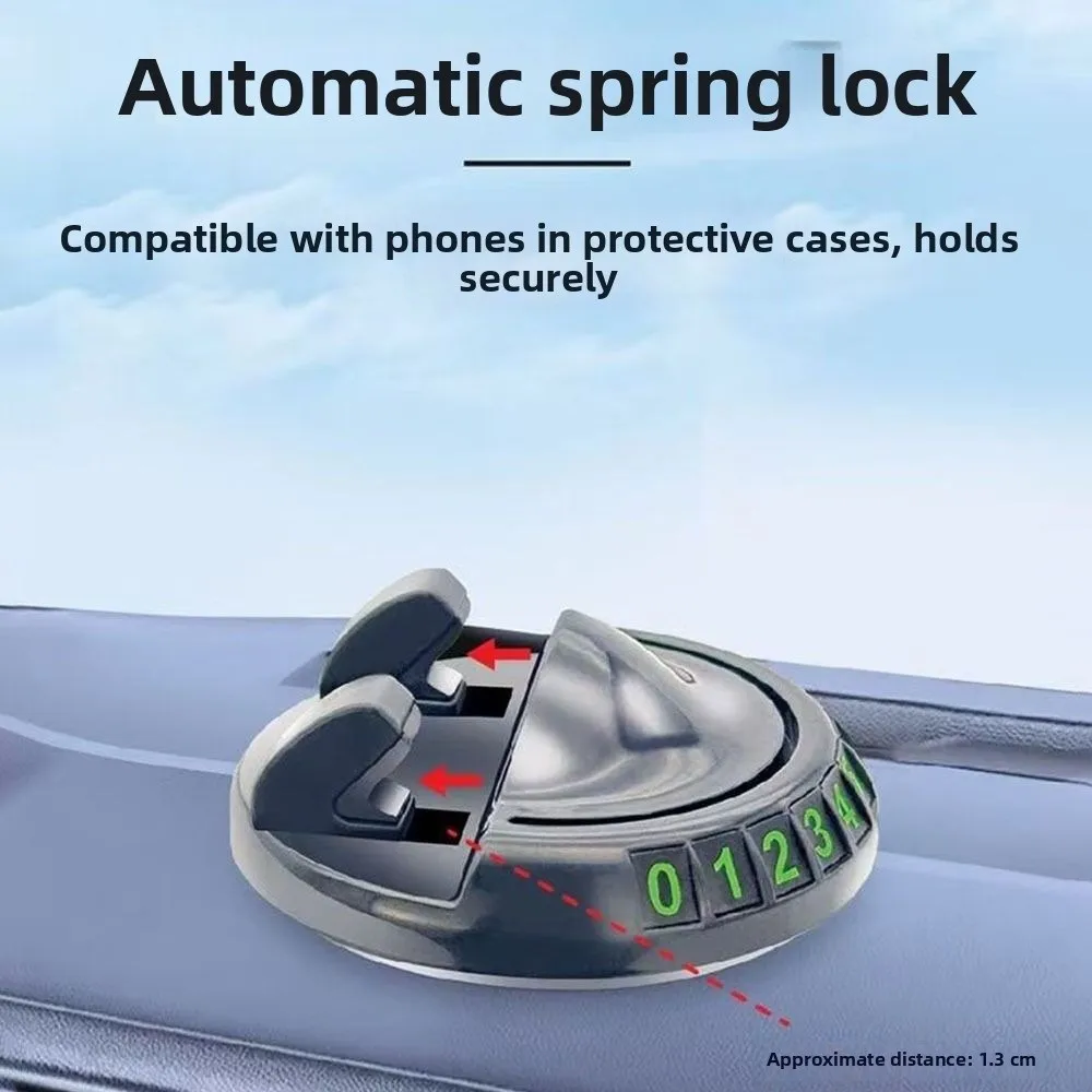 2 in 1 Dashboard Car Phone Holder Multifunctional Navigation Support Temporary Parking Number Plate Phone Bracket for Car Use
2 in 1 Dashboard Car Phone Holder Multifunctional Navigation Support Temporary Parking Number Plate Phone Bracket for Car Use