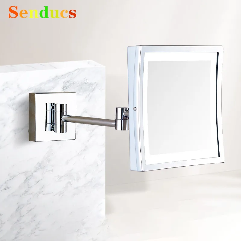 Senducs Led Folding Touch Bathroom Mirrors with 3X Magnifying Square Makeup Mirror Bathroom Accessories Led Touch Bath Mirrors
Senducs Led Folding Touch Bathroom Mirrors with 3X Magnifying Square Makeup Mirror Bathroom Accessories Led Touch Bath Mirrors