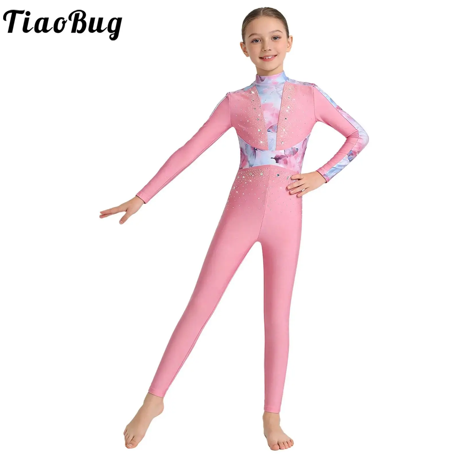 Kids Girls Rhythmic Gymnastics Leotards Long Sleeve Rhinestones Zipper Full Body Bodysuits for Ballet Figure Skating Performance
Kids Girls Rhythmic Gymnastics Leotards Long Sleeve Rhinestones Zipper Full Body Bodysuits for Ballet Figure Skating Performance