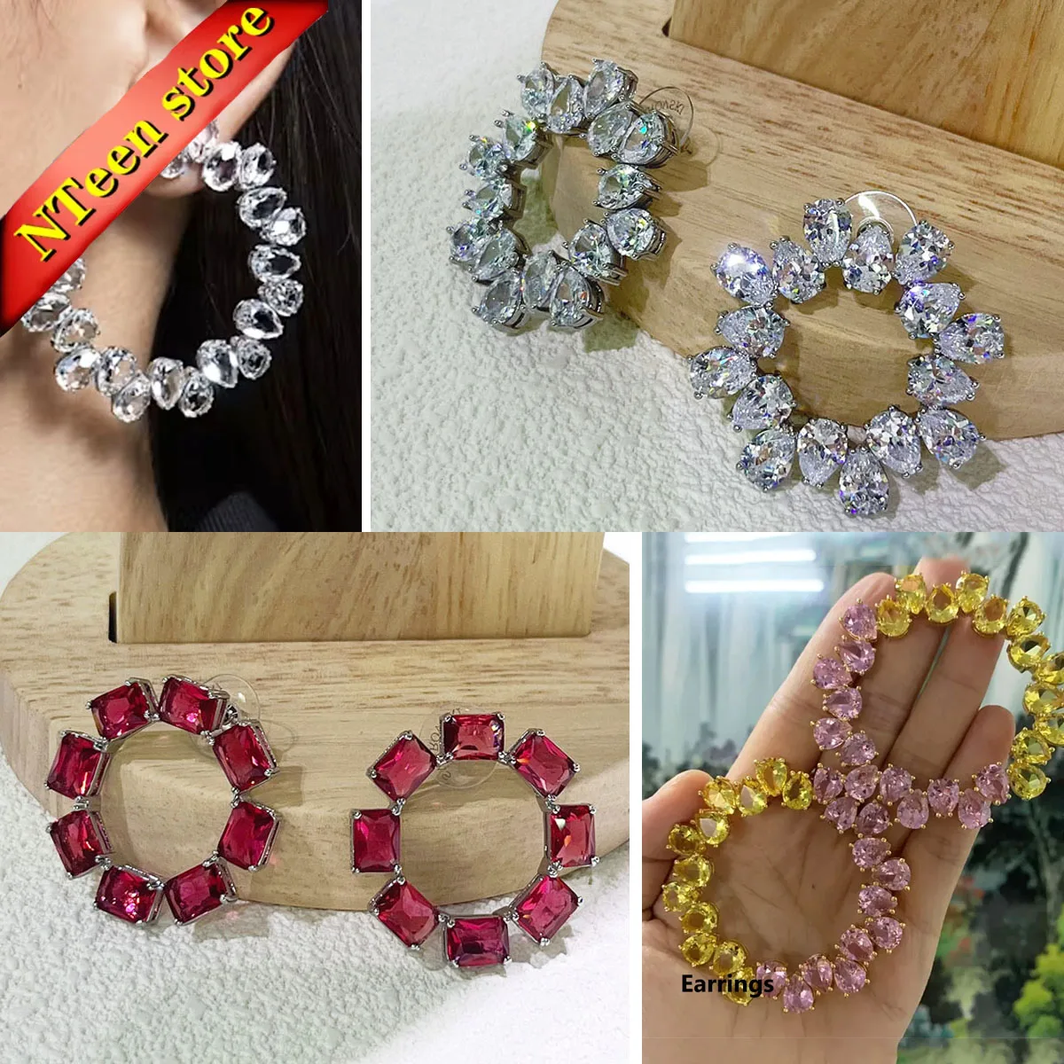 High Quality Original Design 2024 Women's Circle Earrings for Women Colorful Crystal Charm Jewelry Set Party Accessories
High Quality Original Design 2024 Women's Circle Earrings for Women Colorful Crystal Charm Jewelry Set Party Accessories