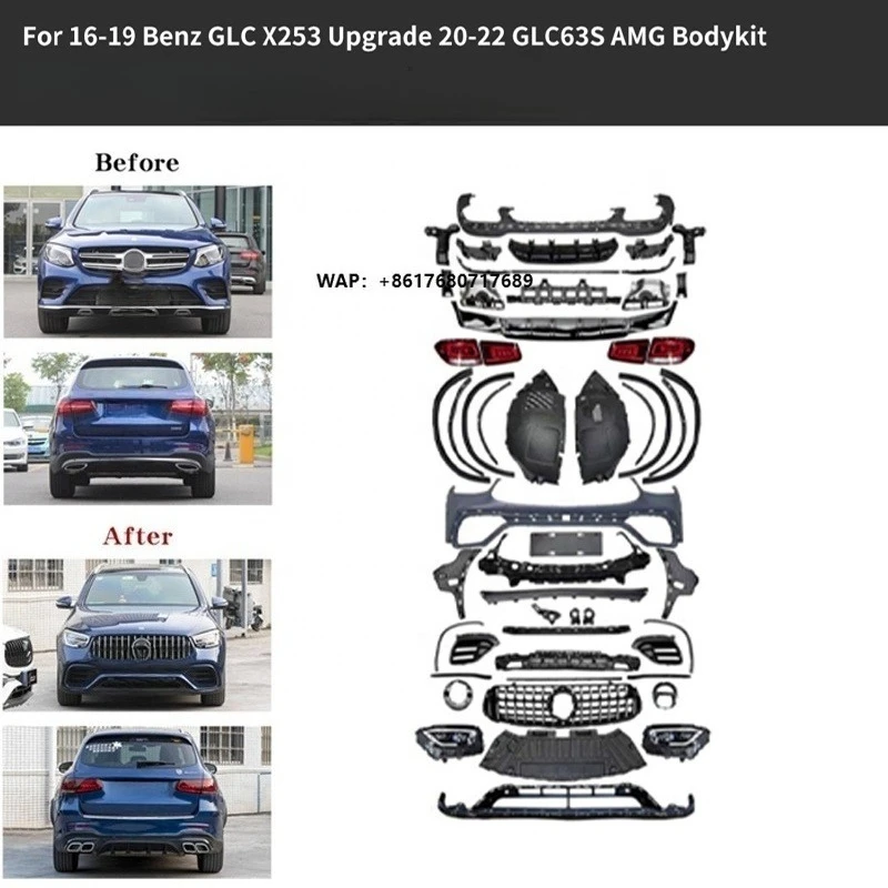 Lossless Installation Modified Facelift Bodykit for Benz GLC X253 GLC Coupe C253 GLC X254 Upgrade GLC43 GLC63S GLC63 Bodykit
Lossless Installation Modified Facelift Bodykit for Benz GLC X253 GLC Coupe C253 GLC X254 Upgrade GLC43 GLC63S GLC63 Bodykit