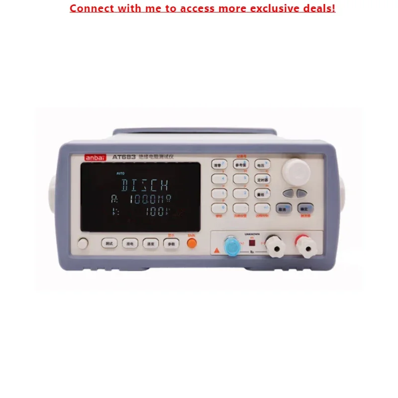 Applent AT683 Insulation Resistance Tester Meter Test Range 100k-10TΩ, 1V~1000V Arbitrary Voltage Output
Applent AT683 Insulation Resistance Tester Meter Test Range 100k-10TΩ, 1V~1000V Arbitrary Voltage Output