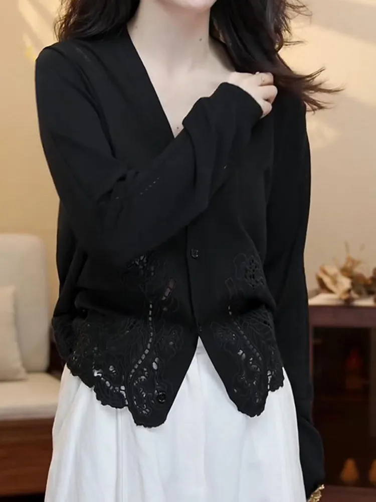 Summer 2026 Women's Loose Knitted V-Neck Single Button Cardigan Casual Style Comfortable Fit Long Sleeve Color Top
Summer 2026 Women's Loose Knitted V-Neck Single Button Cardigan Casual Style Comfortable Fit Long Sleeve Color Top