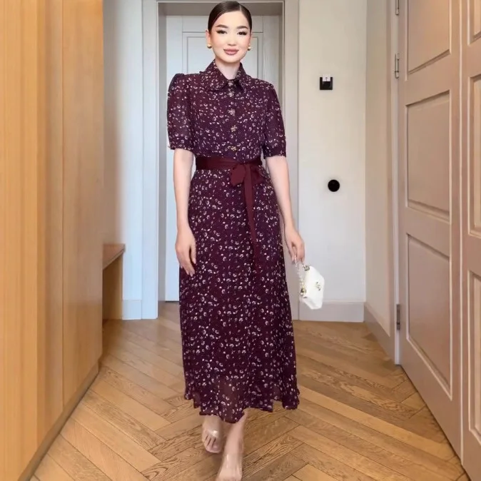 Ele Long Floral Print Waist-Cinching Dr Summer 2025 Commute-Quali Polyester Neutral Five-Quarter Sve Dr
Ele Long Floral Print Waist-Cinching Dr Summer 2025 Commute-Quali Polyester Neutral Five-Quarter Sve Dr