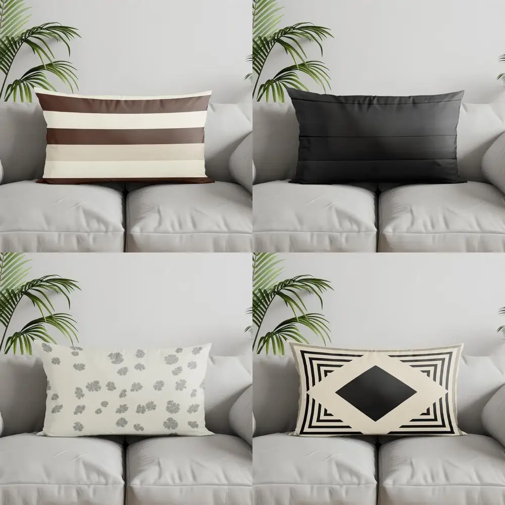 Домашний декор, коричнево-белая полосатая декоративная подушка, подходит для дивана, спальни, автомобиля, наволочка, прямоугольная подушка для спины
Домашний декор, коричнево-белая полосатая декоративная подушка, подходит для дивана, спальни, автомобиля, наволочка, прямоугольная подушка для спины