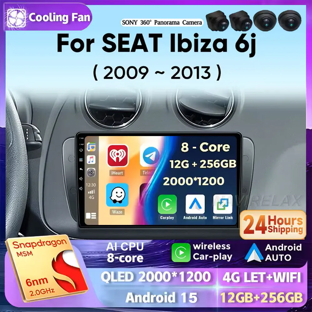 Автомобильное радио Android 15 для Seat Ibiza MK4 6J SportCoupe Ecomotive Cupra 2009-2016, автомобильная навигация, GPS, мультимедийный плеер, стерео
Автомобильное радио Android 15 для Seat Ibiza MK4 6J SportCoupe Ecomotive Cupra 2009-2016, автомобильная навигация, GPS, мультимедийный плеер, стерео