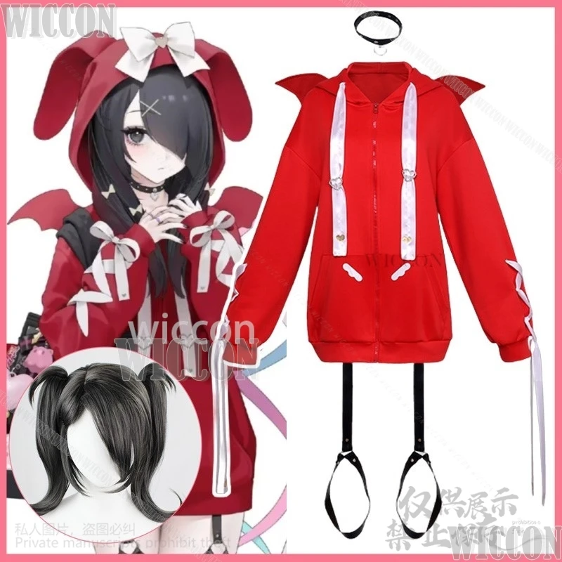Anime Needy Game Girl Overdose Cosplay Ame KAngel Costume Red Hoodie Cute Women Girls Wig Christmas Party Roleplay Customized
Anime Needy Game Girl Overdose Cosplay Ame KAngel Costume Red Hoodie Cute Women Girls Wig Christmas Party Roleplay Customized