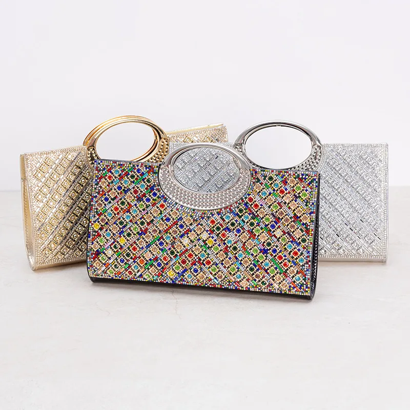 Luxury Circular Handle Evening Bag for Women Sparkling Full Diamond Cocktail Dress Clutch Female Birthday Gift Party Purse
Luxury Circular Handle Evening Bag for Women Sparkling Full Diamond Cocktail Dress Clutch Female Birthday Gift Party Purse