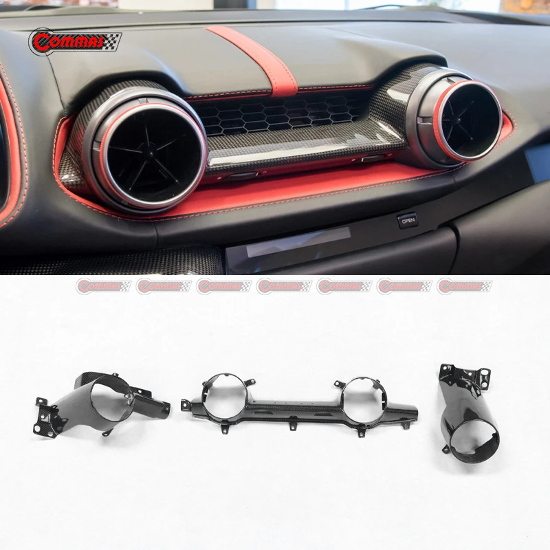 3Pcs Car Dashboard Air Conditioning AC Vent Outlet Cover Panel For Ferrari 812 OEM Style Moulding Dry Carbon Interior Kits
3Pcs Car Dashboard Air Conditioning AC Vent Outlet Cover Panel For Ferrari 812 OEM Style Moulding Dry Carbon Interior Kits