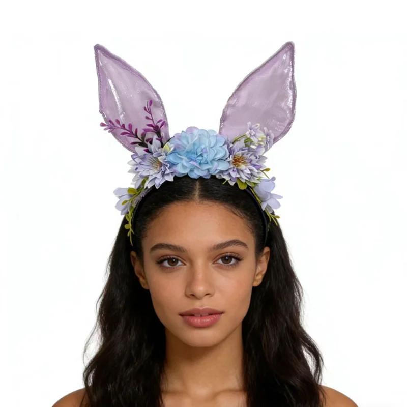 New Mesh Rabbit Ear Flower Headband Cute Colorful Flower Hair Hoop Easter Festival Party Headpiece Dance Dress Up Hairband
New Mesh Rabbit Ear Flower Headband Cute Colorful Flower Hair Hoop Easter Festival Party Headpiece Dance Dress Up Hairband