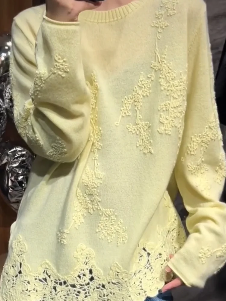 Корейский круглый трикотаж в стиле пэчворк, теплый утягивающий свитер большого размера, универсальный осенний Новое поступление, модный повседневный свитер
Корейский круглый трикотаж в стиле пэчворк, теплый утягивающий свитер большого размера, универсальный осенний Новое поступление, модный повседневный свитер