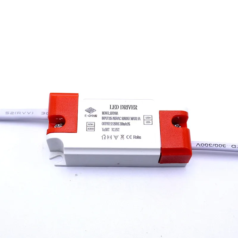 LED Driver power supply (4-7)*1W DC12-25V 300mA for celling Led lights Downlights non-watertight AC85-265V Free shipping 5pcs
LED Driver power supply (4-7)*1W DC12-25V 300mA for celling Led lights Downlights non-watertight AC85-265V Free shipping 5pcs