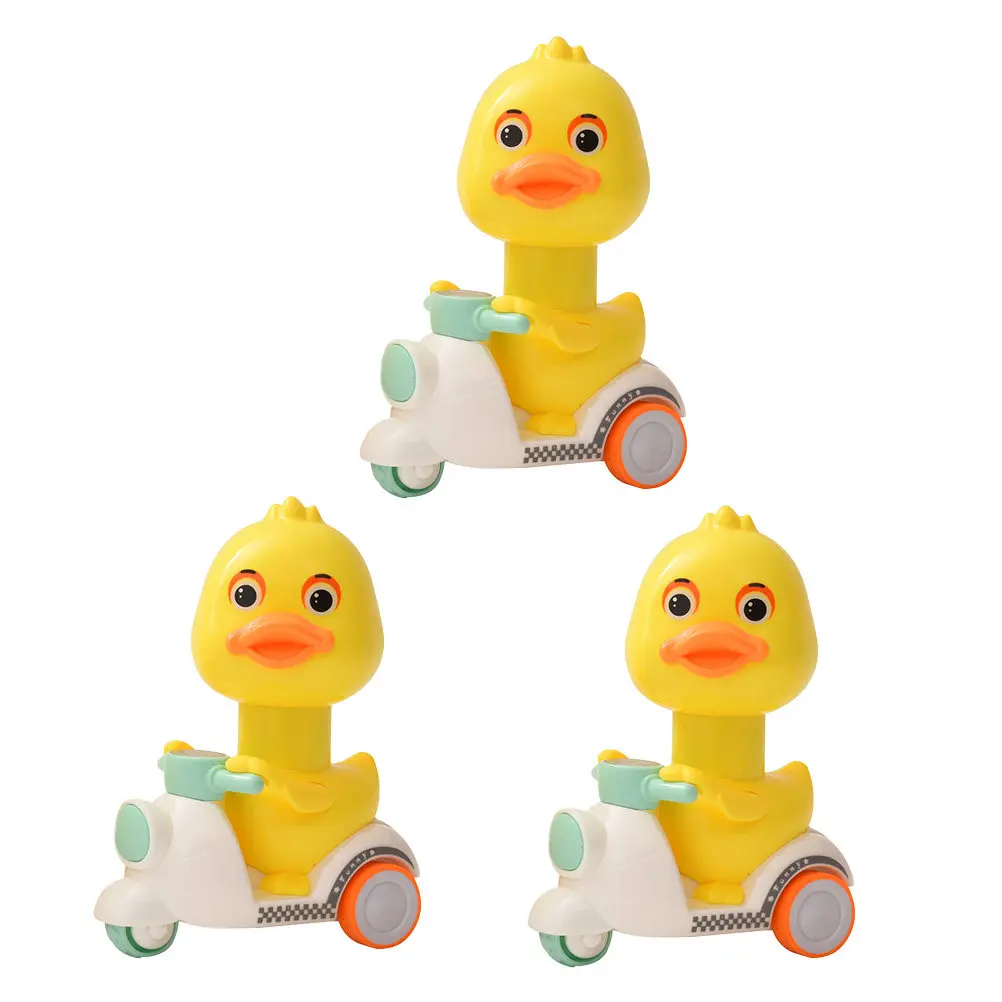 3Pcs Small Yellow Duck Cartoon Pull Back Push Go Motorcycle Educational Friction Powered Vehicle Enhance Kids Hand Eye
3Pcs Small Yellow Duck Cartoon Pull Back Push Go Motorcycle Educational Friction Powered Vehicle Enhance Kids Hand Eye