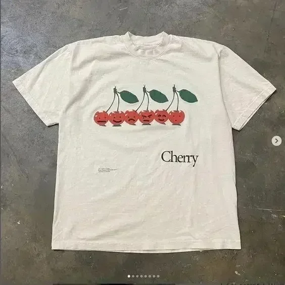 Summer New Vintage T Shirt Fun Fruit Print T-shirt Cottonen Short Sleeve Top Casual Women Round Neck Tee Fitness Sports Shirt
Summer New Vintage T Shirt Fun Fruit Print T-shirt Cottonen Short Sleeve Top Casual Women Round Neck Tee Fitness Sports Shirt