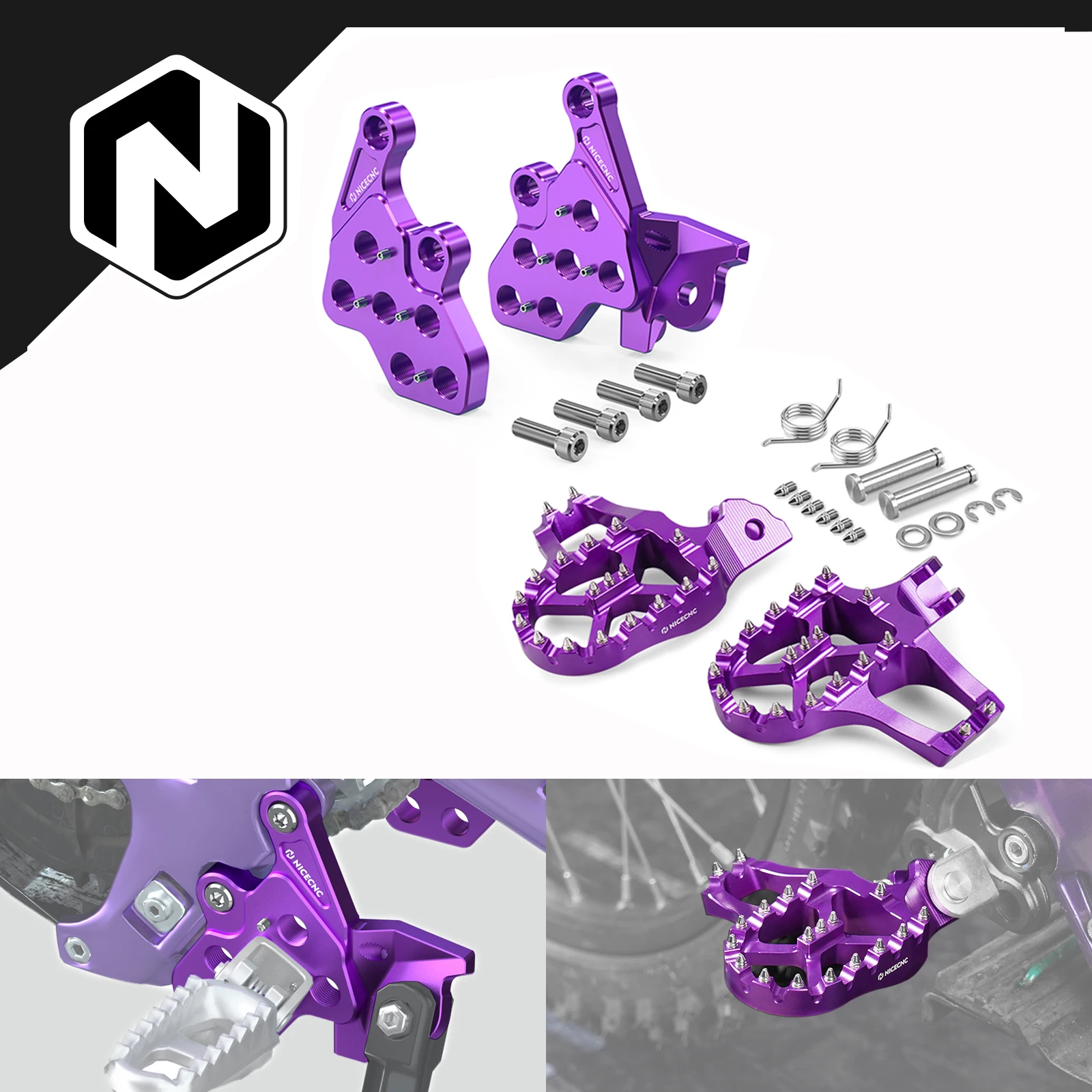 NICECNC For Surron light bee X light bee S L1E Segway X160 X260 2017-2024 Electric Bike Extender Foot Pegs Footrest & Bracket
NICECNC For Surron light bee X light bee S L1E Segway X160 X260 2017-2024 Electric Bike Extender Foot Pegs Footrest & Bracket