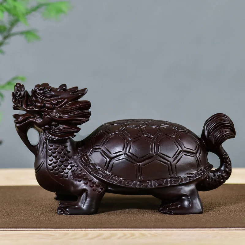 Ebony Wood Carving Dragon Turtle Decoration Solid Wood Carving Dragon-Head Tortoise Body Home Living Room Decorations Rosewood C
Ebony Wood Carving Dragon Turtle Decoration Solid Wood Carving Dragon-Head Tortoise Body Home Living Room Decorations Rosewood C
