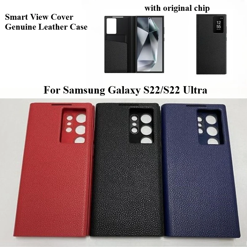 Чехол для телефона из натуральной кожи для Samsung Galaxy S22/S22, ультра свободно-откидывающий ответ на звонки, вид на окно, умный откидной чехол
Чехол для телефона из натуральной кожи для Samsung Galaxy S22/S22, ультра свободно-откидывающий ответ на звонки, вид на окно, умный откидной чехол