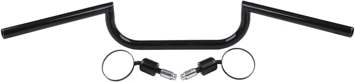 Black 7/8" Clubman Cafe Racer Motorcycle Handlebars w/End Rearview Fit for Triumph Thruxton BMW Ducati Royal Husqvarna Husqvarna
Black 7/8" Clubman Cafe Racer Motorcycle Handlebars w/End Rearview Fit for Triumph Thruxton BMW Ducati Royal Husqvarna Husqvarna