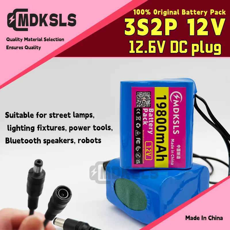 2026 New Portable 3S2P 12V 19800mah Rechargeable Li-Ion Battery, For LED Portable Rechargeable Li-ion Battery for fishing lights
2026 New Portable 3S2P 12V 19800mah Rechargeable Li-Ion Battery, For LED Portable Rechargeable Li-ion Battery for fishing lights