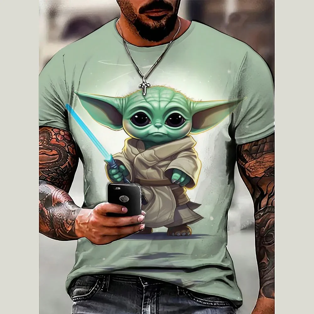 Disney children's Yoda T-shirts, parent-child wear, short-sleeved T-shirts, summer wear, cartoon 3D printed T-shirt clothing
Disney children's Yoda T-shirts, parent-child wear, short-sleeved T-shirts, summer wear, cartoon 3D printed T-shirt clothing