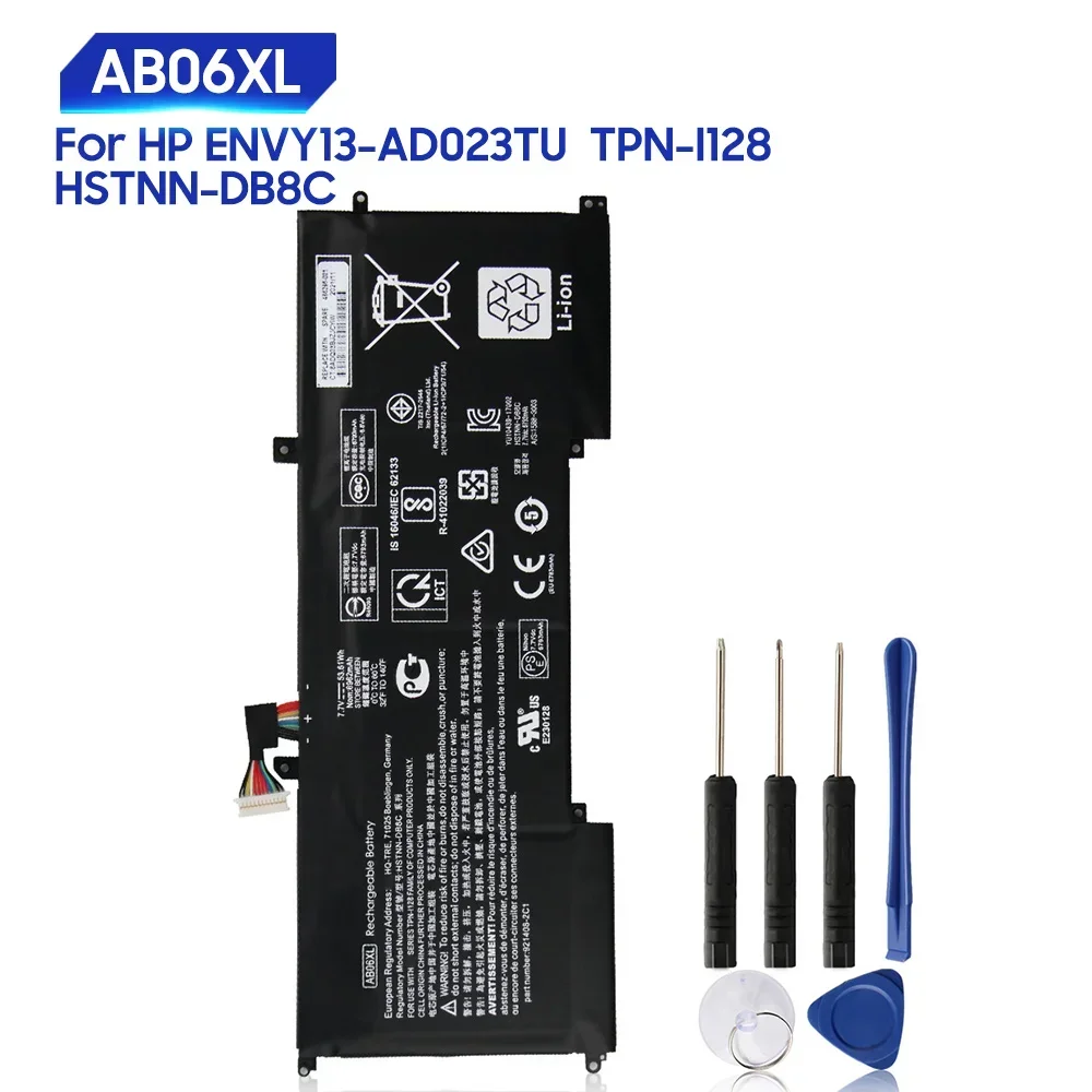 High-Quality Replacement Battery AB06XL For HP ENVY13-AD023TU TPN-I128 HSTNN-DB8C HSTNN-DB8C New Rechargable Batteries 6793mAh
High-Quality Replacement Battery AB06XL For HP ENVY13-AD023TU TPN-I128 HSTNN-DB8C HSTNN-DB8C New Rechargable Batteries 6793mAh