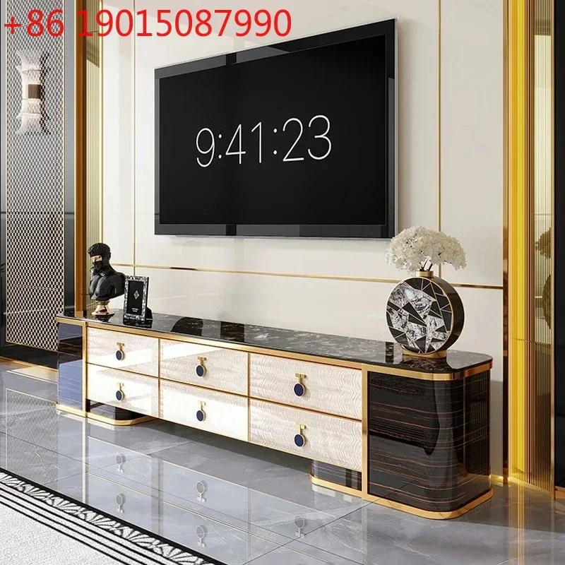 Italian rock slab TV cabinet coffee table combination small apartment living room rectangular furniture
Italian rock slab TV cabinet coffee table combination small apartment living room rectangular furniture