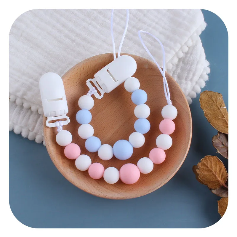 Зажим для соски и игрушка-прорезыватель, регулируемая цепочка для пустышки с защитой от потери, зажим для держателя пустышки для новорожденных, силиконовые аксессуары для прорезывания зубов
Зажим для соски и игрушка-прорезыватель, регулируемая цепочка для пустышки с защитой от потери, зажим для держателя пустышки для новорожденных, силиконовые аксессуары для прорезывания зубов