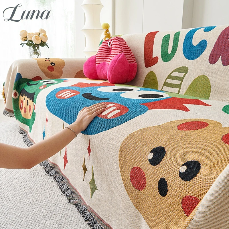 Cartoon Animal Blankets for Sofa Cover Cute Funny Picnic Blanket Outdoor Camping Colorful Woven Couch Towel Children Room Decor
Cartoon Animal Blankets for Sofa Cover Cute Funny Picnic Blanket Outdoor Camping Colorful Woven Couch Towel Children Room Decor